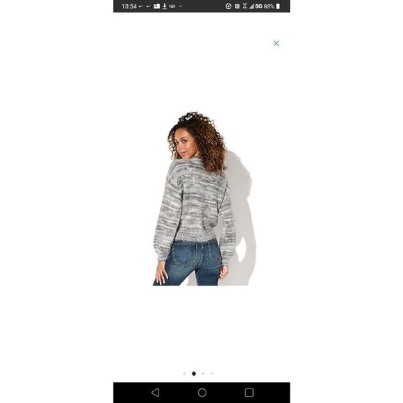 *NEW* LADIES SIZE SMALL MULTI COLOR SUPER SOFT SPACEDYE SWEATER. BY VYLETTE - Picture 4 of 8